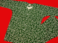 義若オリジナルの鯉口シャツ（ダボシャツ）　唐草